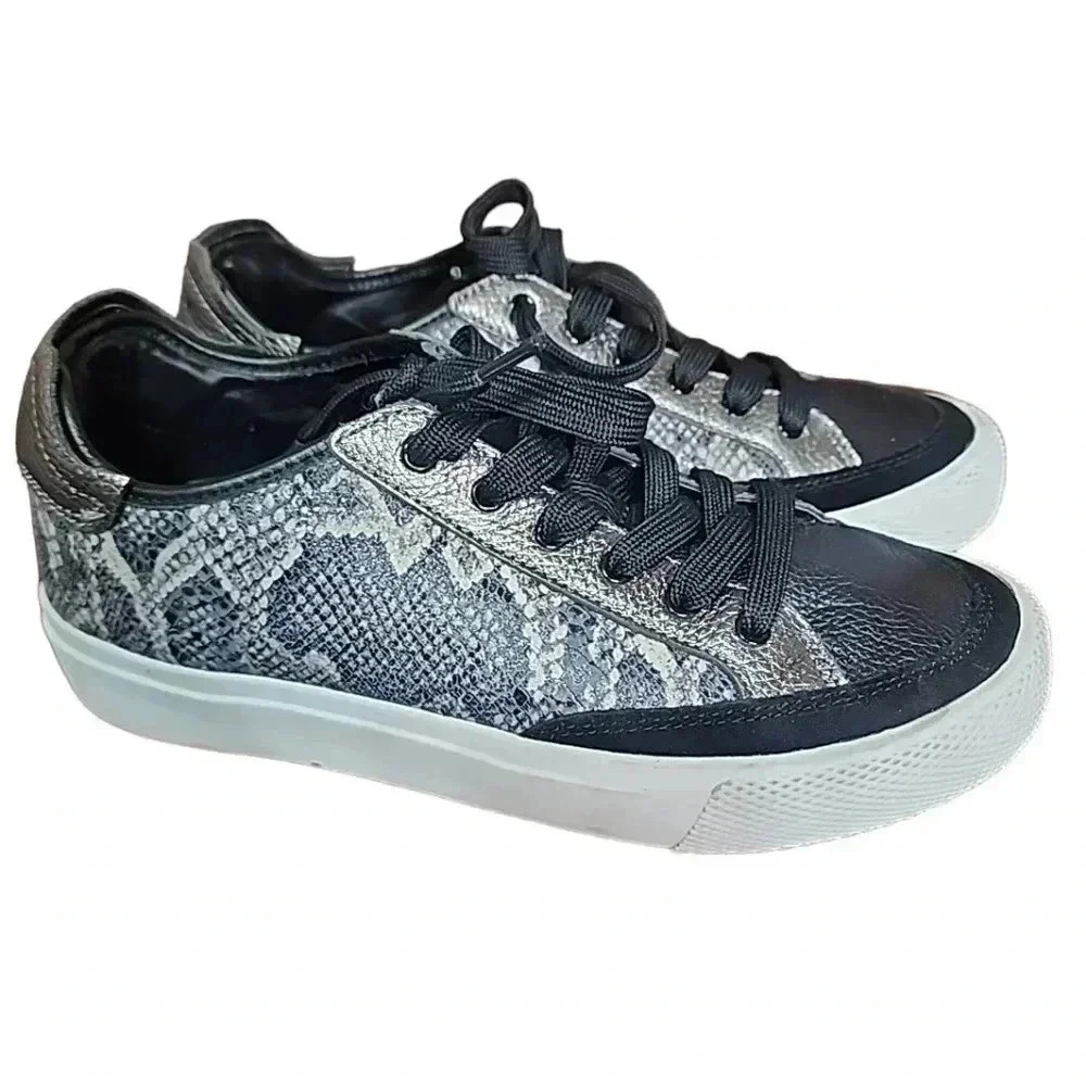 Dkny Women's Reesa Lace Up Sneakers Multi Color Animal Print Size 7.5 - Picture 8 of 13